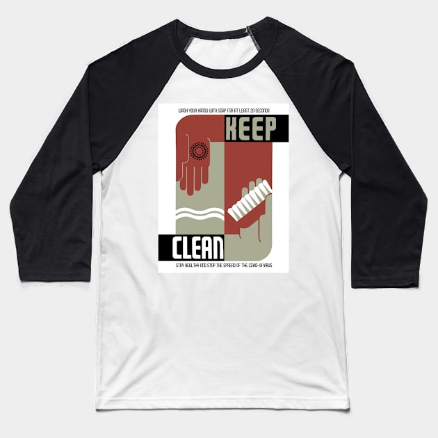 Keep Clean Baseball T-Shirt by alexp01